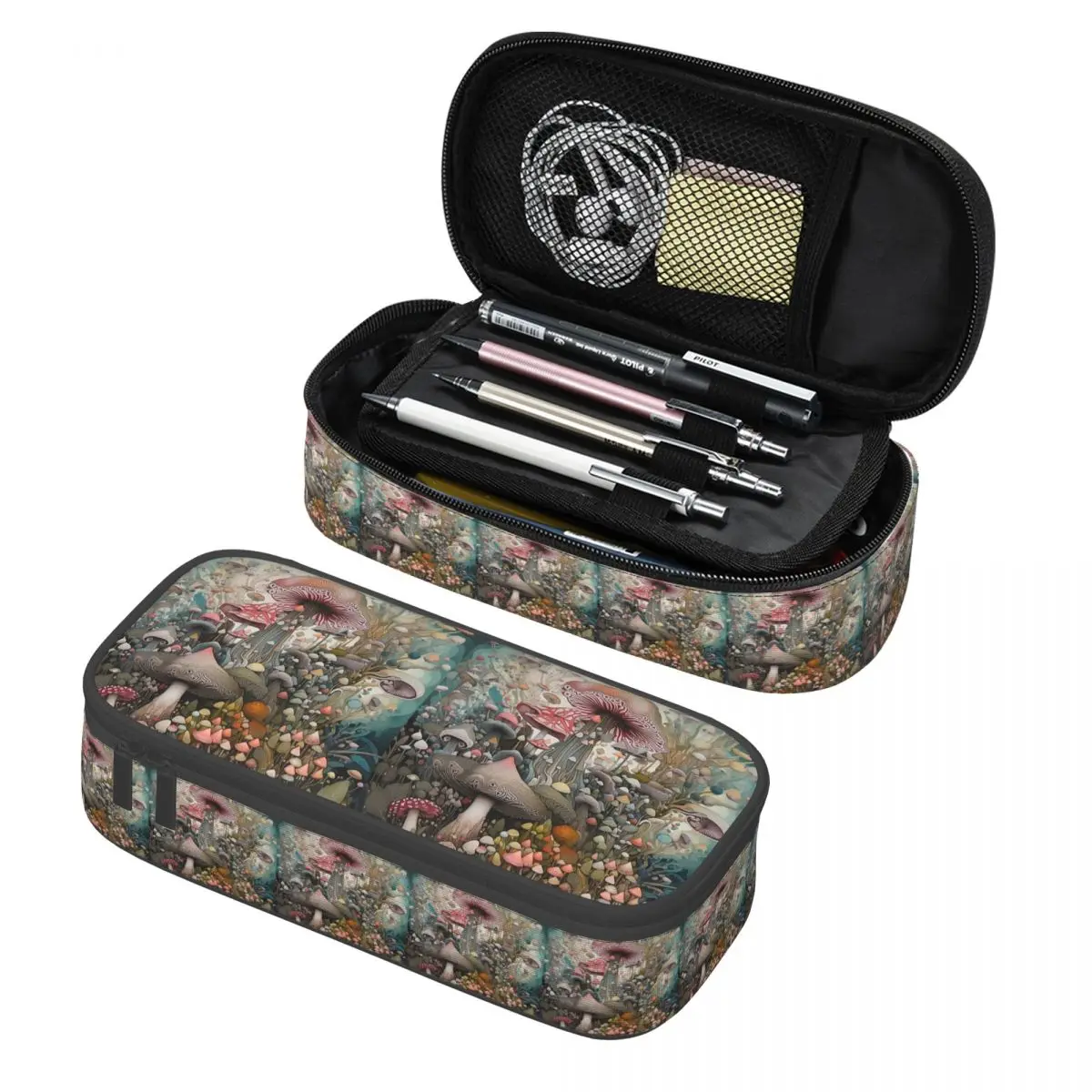 Magical Mushroom Field Pencil Cases Pen Holder Storage Stationery Supplies Large Capacity Pen Box Pencil Bag for Students
Magical Mushroom Field Pencil Cases Pen Holder Storage Stationery Supplies Large Capacity Pen Box Pencil Bag for Students