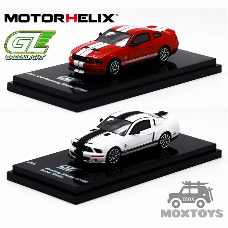 GreenLight & Motorhelix 1:64 Mustang Shelby GT500 2007 Red / Super Snake 2007 White Diecast Model Car
GreenLight & Motorhelix 1:64 Mustang Shelby GT500 2007 Red / Super Snake 2007 White Diecast Model Car