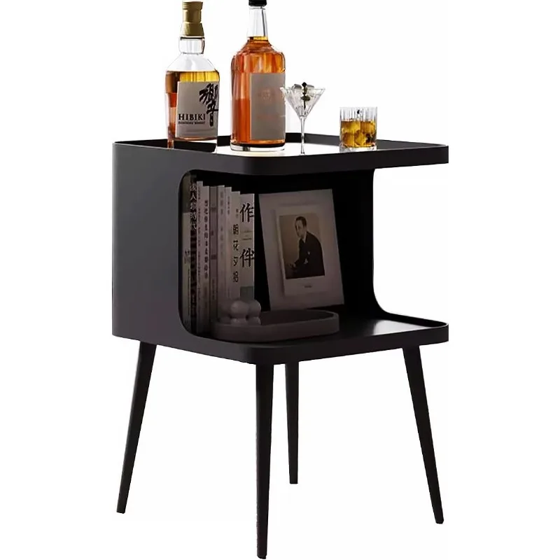 Side Table,Modern End Table,Small Metal Nightstand,Bedside Table,Accent Table with 4 Legs and Open Storage
Side Table,Modern End Table,Small Metal Nightstand,Bedside Table,Accent Table with 4 Legs and Open Storage