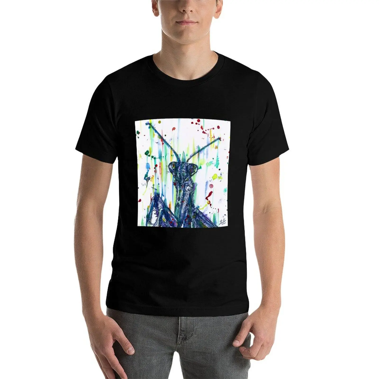 PRAYING MANTIS watercolor and ink portrait.2 T-Shirt man tshirt man t shirts for men casual t shirts for man pack white T-Shirt
PRAYING MANTIS watercolor and ink portrait.2 T-Shirt man tshirt man t shirts for men casual t shirts for man pack white T-Shirt