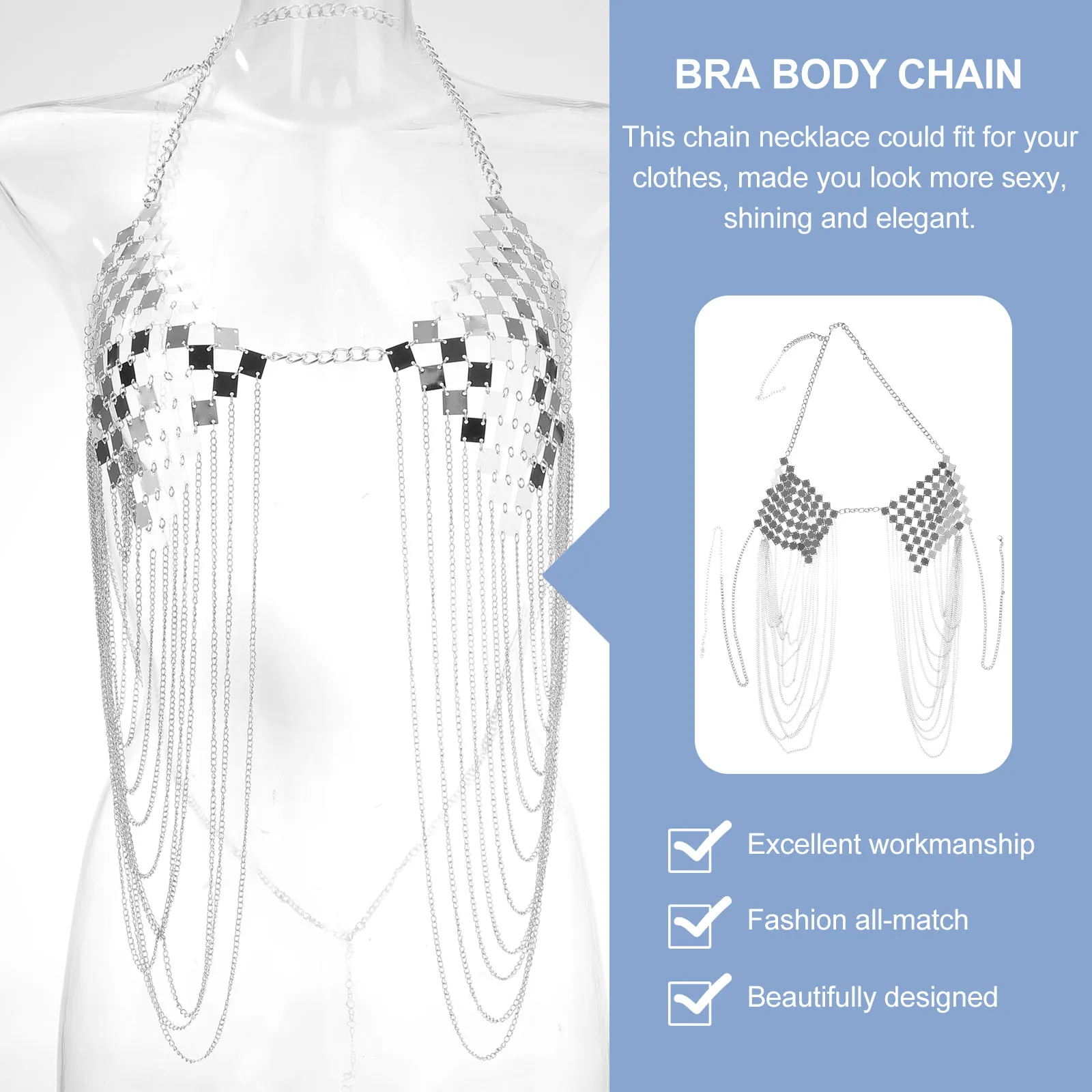Tassels Jewelry Metal Underwear Bra Body Bikini Chain Body Jewelry Accessories Sexy Elegant Chain Necklace For Women Safe
Tassels Jewelry Metal Underwear Bra Body Bikini Chain Body Jewelry Accessories Sexy Elegant Chain Necklace For Women Safe
