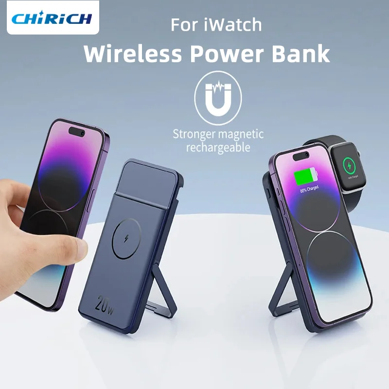 3in1 Magnetic Wireless 10000mAh Power Bank Portable Fast Charging Station External Spare Battery For iPhone Apple Watch
3in1 Magnetic Wireless 10000mAh Power Bank Portable Fast Charging Station External Spare Battery For iPhone Apple Watch