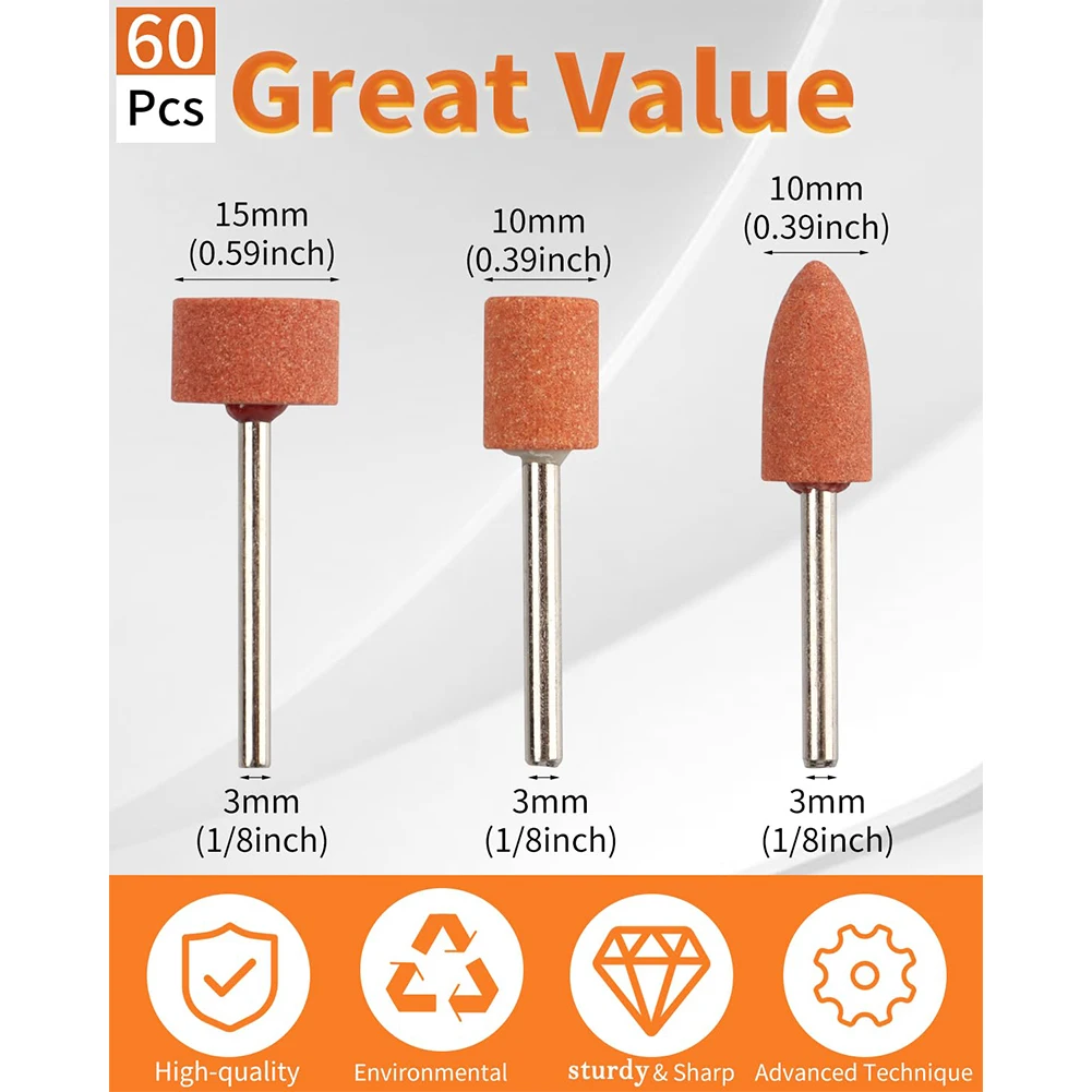 Шлифовальные камни с хвостовиком 1/8 дюйма, шлифовка и полировка, удаление заусенцев, шлифовка, высокая прочность, полировка морщин, удаление ржавчины
Шлифовальные камни с хвостовиком 1/8 дюйма, шлифовка и полировка, удаление заусенцев, шлифовка, высокая прочность, полировка морщин, удаление ржавчины