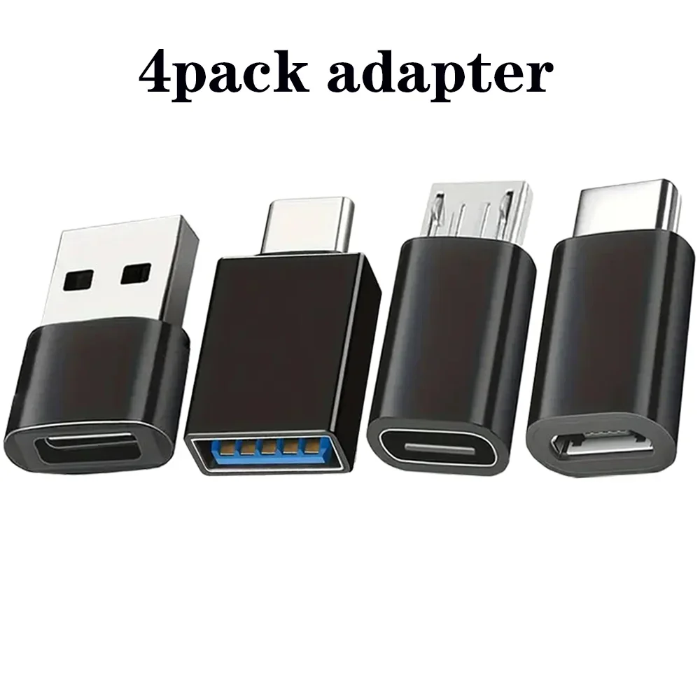 4 pcs USB to USB C adapter, USB Type C female end to USB adapter, suitable for laptops, cars, smartphones and headphones
4 pcs USB to USB C adapter, USB Type C female end to USB adapter, suitable for laptops, cars, smartphones and headphones