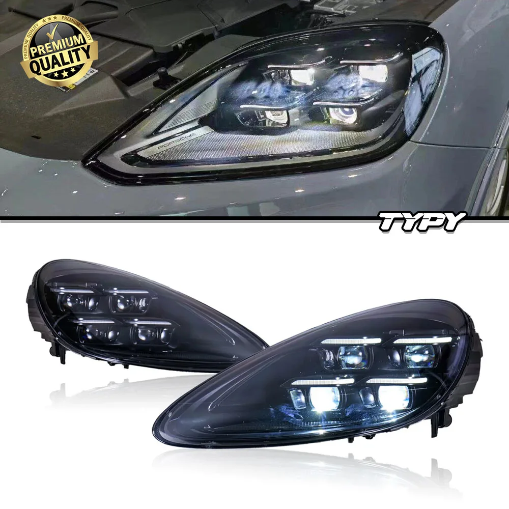 Автомобильные фары TYPY 2011-2018 958.1/958.2, обновление до 2024, стиль матрицы для Porsche Cayenne, модифицированные светодиодные фары 
Автомобильные фары TYPY 2011-2018 958.1/958.2, обновление до 2024, стиль матрицы для Porsche Cayenne, модифицированные светодиодные фары