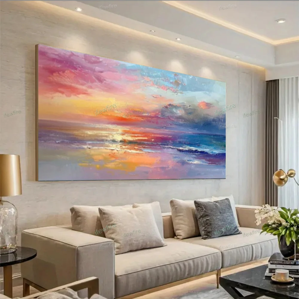 100% Handpaint Oil Paintings On Canvas Wall Art Abstract Blue Rendering Of Riverside Scenery Poster For Living Room Decor Mural
100% Handpaint Oil Paintings On Canvas Wall Art Abstract Blue Rendering Of Riverside Scenery Poster For Living Room Decor Mural