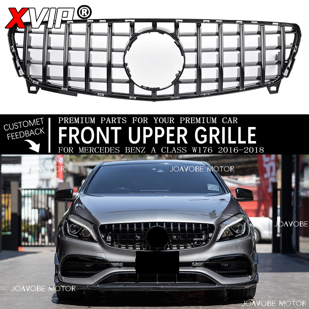 XVIP Glossy Black GTR Style Upper Grille Racing Grilles Bumper Grill For Mercedes Benz A-Class W176 16-18 A180 A200 A250 A45 AMG
XVIP Glossy Black GTR Style Upper Grille Racing Grilles Bumper Grill For Mercedes Benz A-Class W176 16-18 A180 A200 A250 A45 AMG