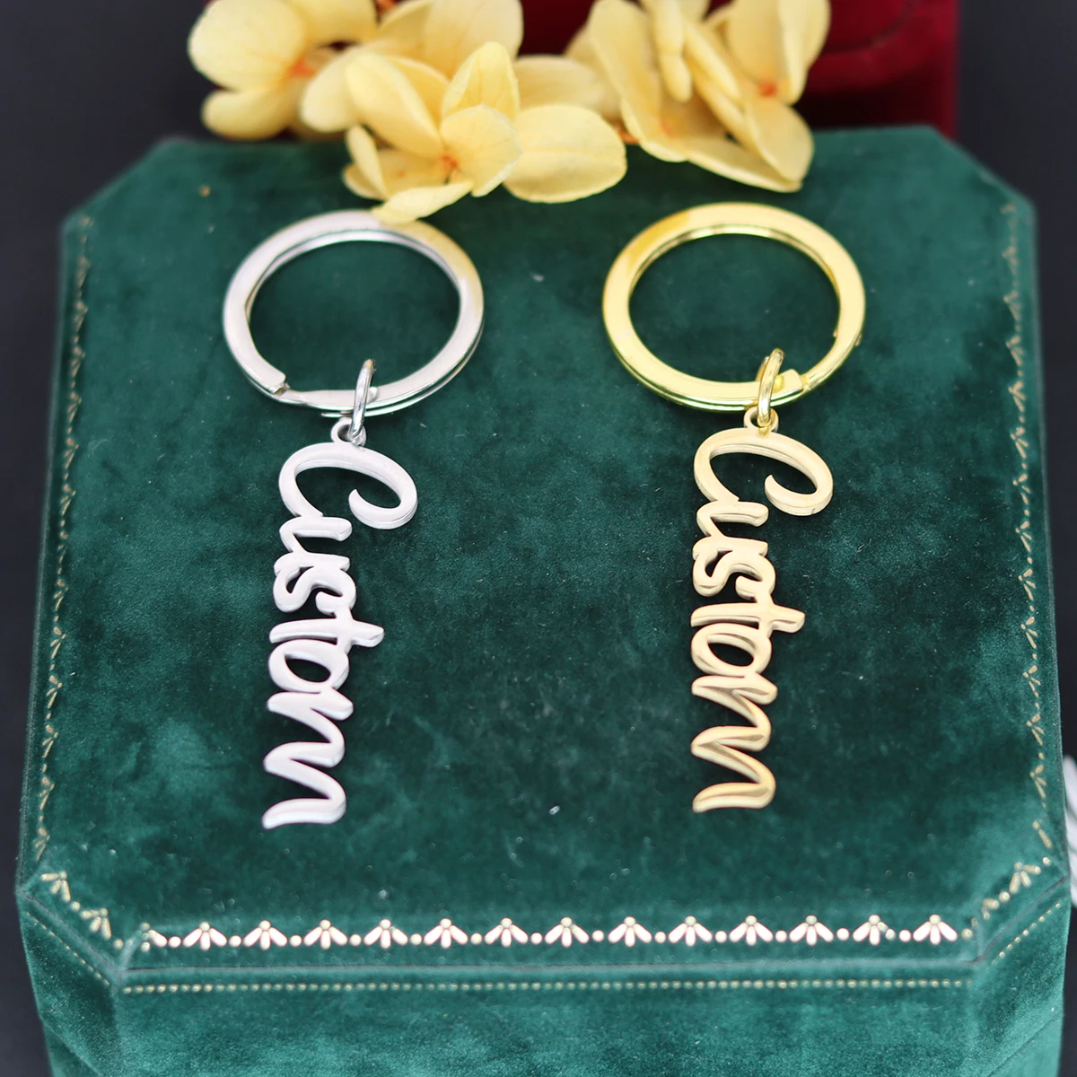 QIAMNI Creative Custom Number Name Keychain Laser Engraveing Nameplate Key Chain Stainless Steel Pendants Keyring Gift Jewelry
QIAMNI Creative Custom Number Name Keychain Laser Engraveing Nameplate Key Chain Stainless Steel Pendants Keyring Gift Jewelry