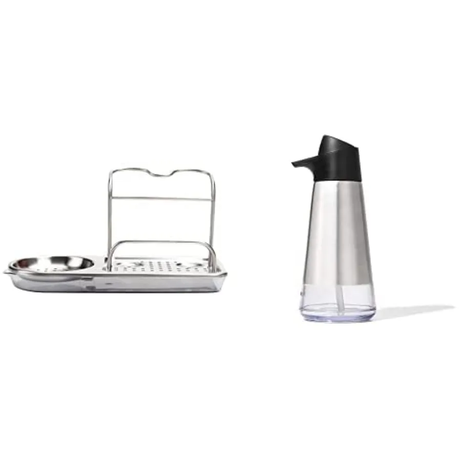 Good Grips Stainless Steel Easy Press Dispenser and Good Grips Stainless Steel Sink Caddy
Good Grips Stainless Steel Easy Press Dispenser and Good Grips Stainless Steel Sink Caddy
