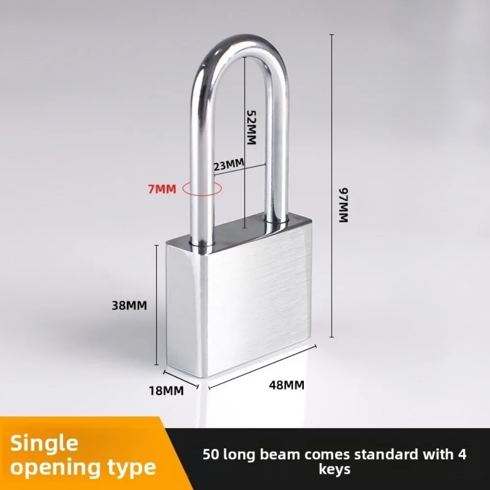 304 Stainless Steel Door Lock Padlock Silver Heavy Duty Solid Lock with 4 Keys Waterproof Anti-pick Locks Household Dormitory
304 Stainless Steel Door Lock Padlock Silver Heavy Duty Solid Lock with 4 Keys Waterproof Anti-pick Locks Household Dormitory