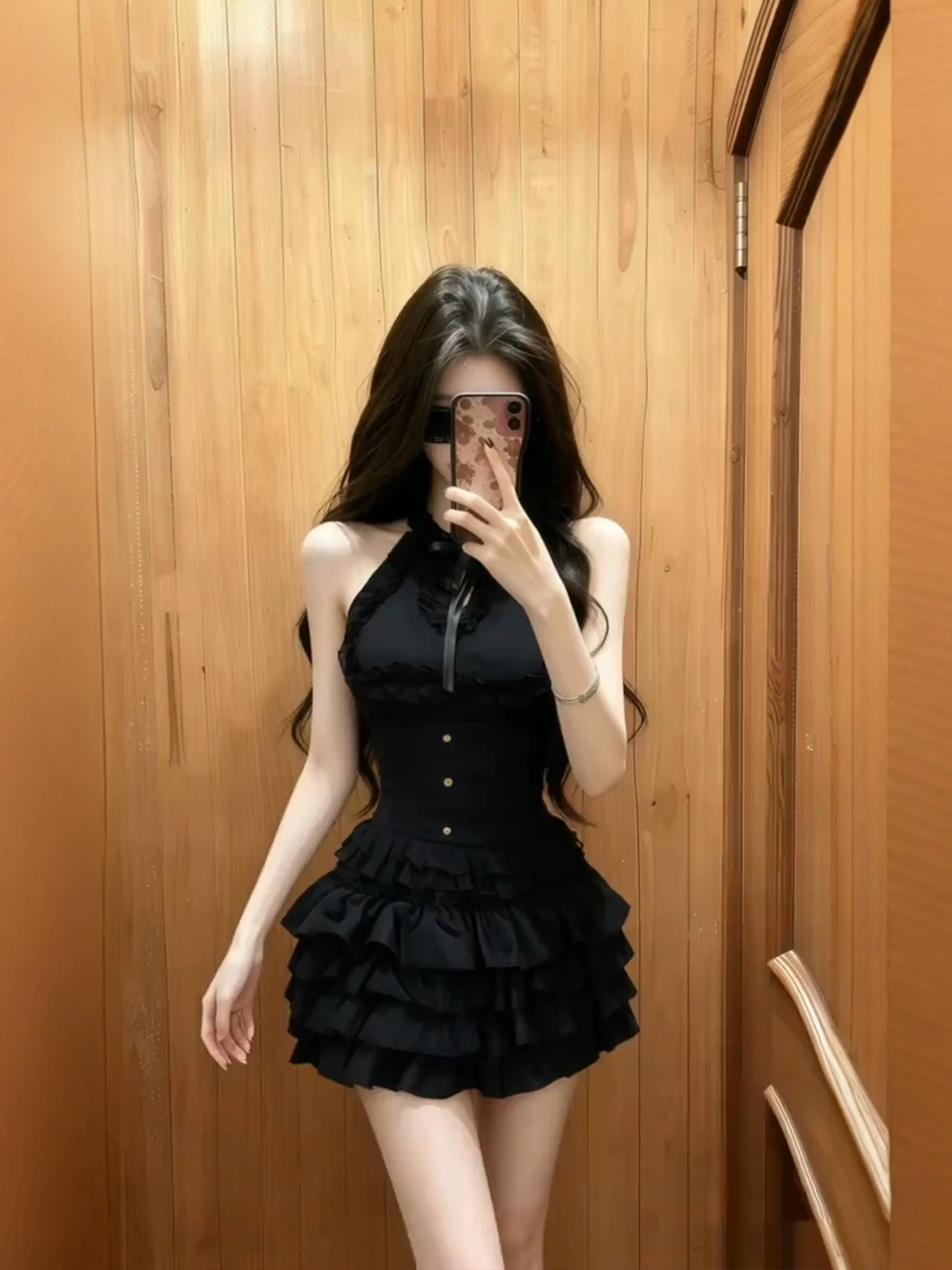 Summer Sweet And Spicy Girl Outfit High Waist Puffy Half Skirt Two-Piece Set Women's Fashion Ensemble round Neck Splice Design
Summer Sweet And Spicy Girl Outfit High Waist Puffy Half Skirt Two-Piece Set Women's Fashion Ensemble round Neck Splice Design