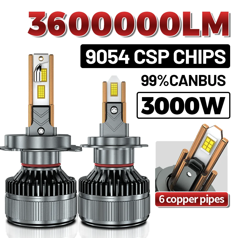 H4 H7 Led Headlight 3500W High Power 6 Copper No Errors Car Light Super Bright 9005 HB3 9006 HB4 9012 H1 H11 12V 24V Turbo Lamp
H4 H7 Led Headlight 3500W High Power 6 Copper No Errors Car Light Super Bright 9005 HB3 9006 HB4 9012 H1 H11 12V 24V Turbo Lamp
