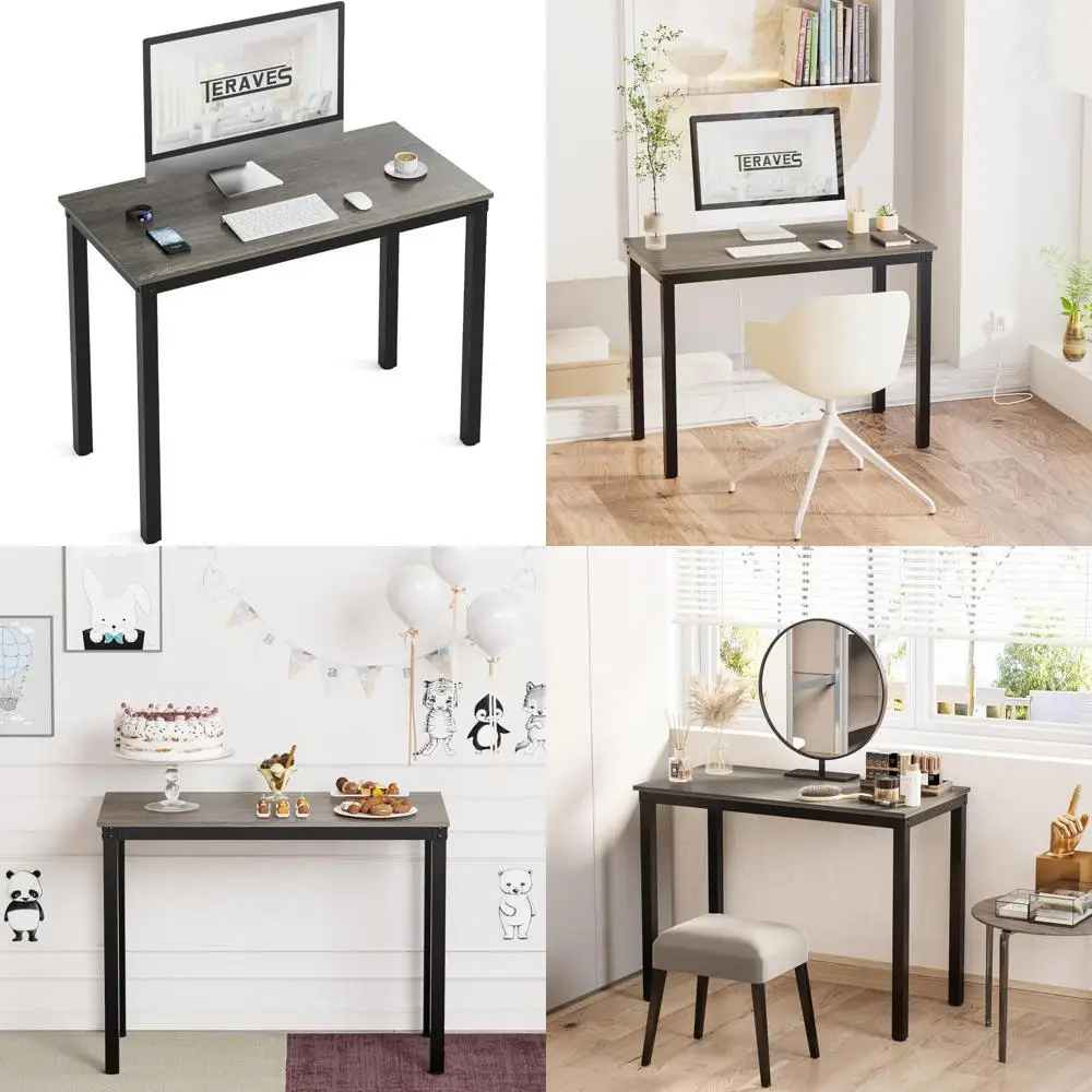 Прочный письменный стол для домашнего офиса — 39,37 Рабочая станция для обеденного стола из черного дуба для эффективного использования в домашнем офисе
Прочный письменный стол для домашнего офиса — 39,37 Рабочая станция для обеденного стола из черного дуба для эффективного использования в домашнем офисе