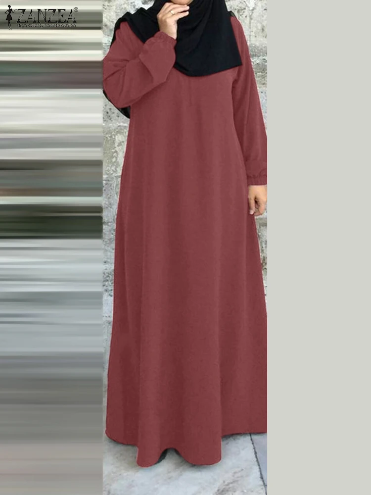 2025 ZANZEA Women Casual O Neck Long Sleeve Sundress Fashion Muslim Abaya Dress Eid Mubarek Dresses Robe Femme IsIamic Vestidos
2025 ZANZEA Women Casual O Neck Long Sleeve Sundress Fashion Muslim Abaya Dress Eid Mubarek Dresses Robe Femme IsIamic Vestidos