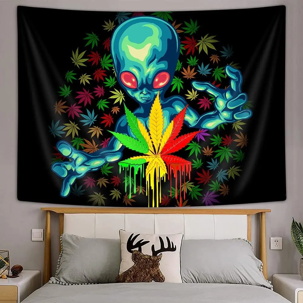 Крутой гобелен с сорняками для мужчин, Trippy Alien Stuff, гобелен с листьями марихуаны, настенный гобелен для спальни, психоделический Tie Dye Stoner
Крутой гобелен с сорняками для мужчин, Trippy Alien Stuff, гобелен с листьями марихуаны, настенный гобелен для спальни, психоделический Tie Dye Stoner