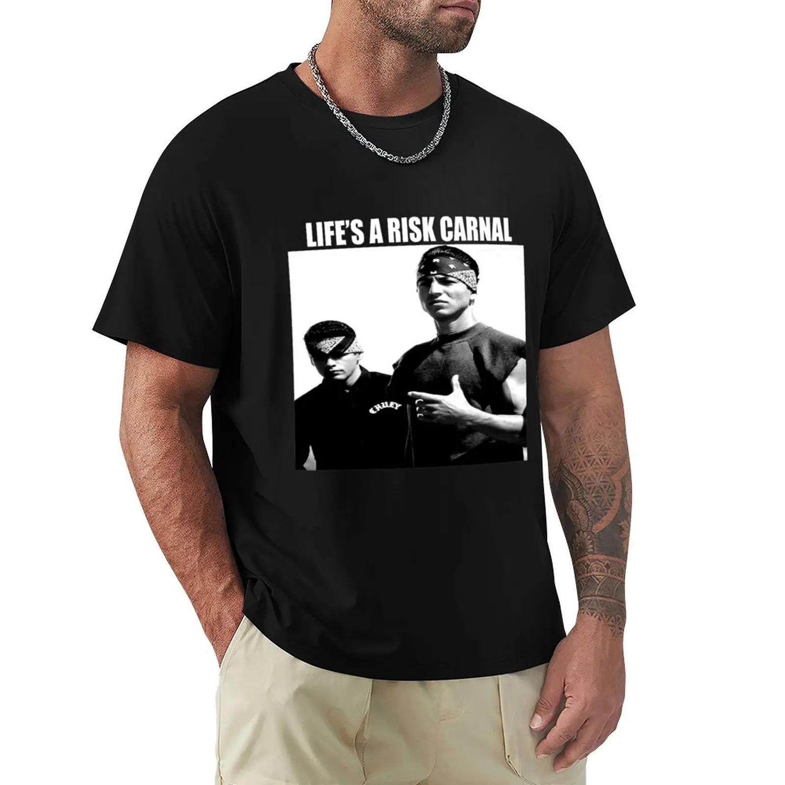 Life_s A Risk Carnal Vintage Shirt Blood In Blood Out Inspired T-Shirt Vintage Print Crew Neck Tee
Life_s A Risk Carnal Vintage Shirt Blood In Blood Out Inspired T-Shirt Vintage Print Crew Neck Tee