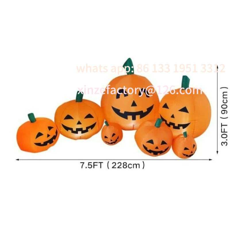 Customizable Halloween Inflatable Pumpkin Smiley LED Atmosphere Model
Customizable Halloween Inflatable Pumpkin Smiley LED Atmosphere Model