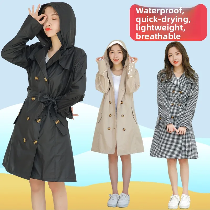 Adorable Women's Raincoat Fashionable Waterproof Long Hiking Travel Korean Style Outdoor Wearable Lightweight Rain Poncho
Adorable Women's Raincoat Fashionable Waterproof Long Hiking Travel Korean Style Outdoor Wearable Lightweight Rain Poncho
