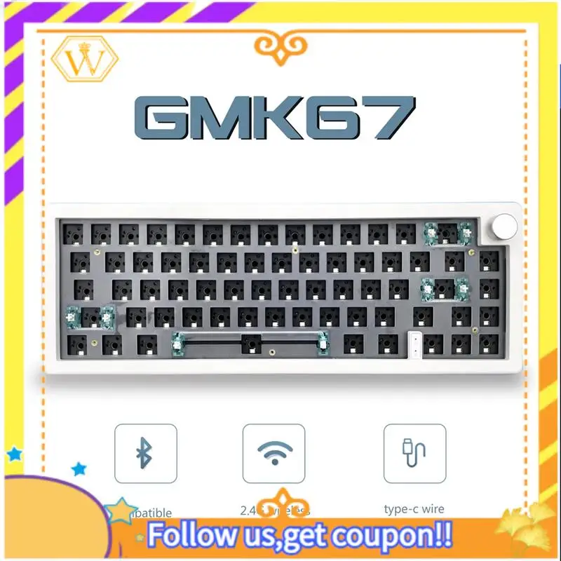 Последний комплект механической клавиатуры GMK67 с возможностью горячей замены, 3-модовая Bluetooth 2,4G, беспроводная клавиатура с RGB-подсветкой и прокладкой
Последний комплект механической клавиатуры GMK67 с возможностью горячей замены, 3-модовая Bluetooth 2,4G, беспроводная клавиатура с RGB-подсветкой и прокладкой