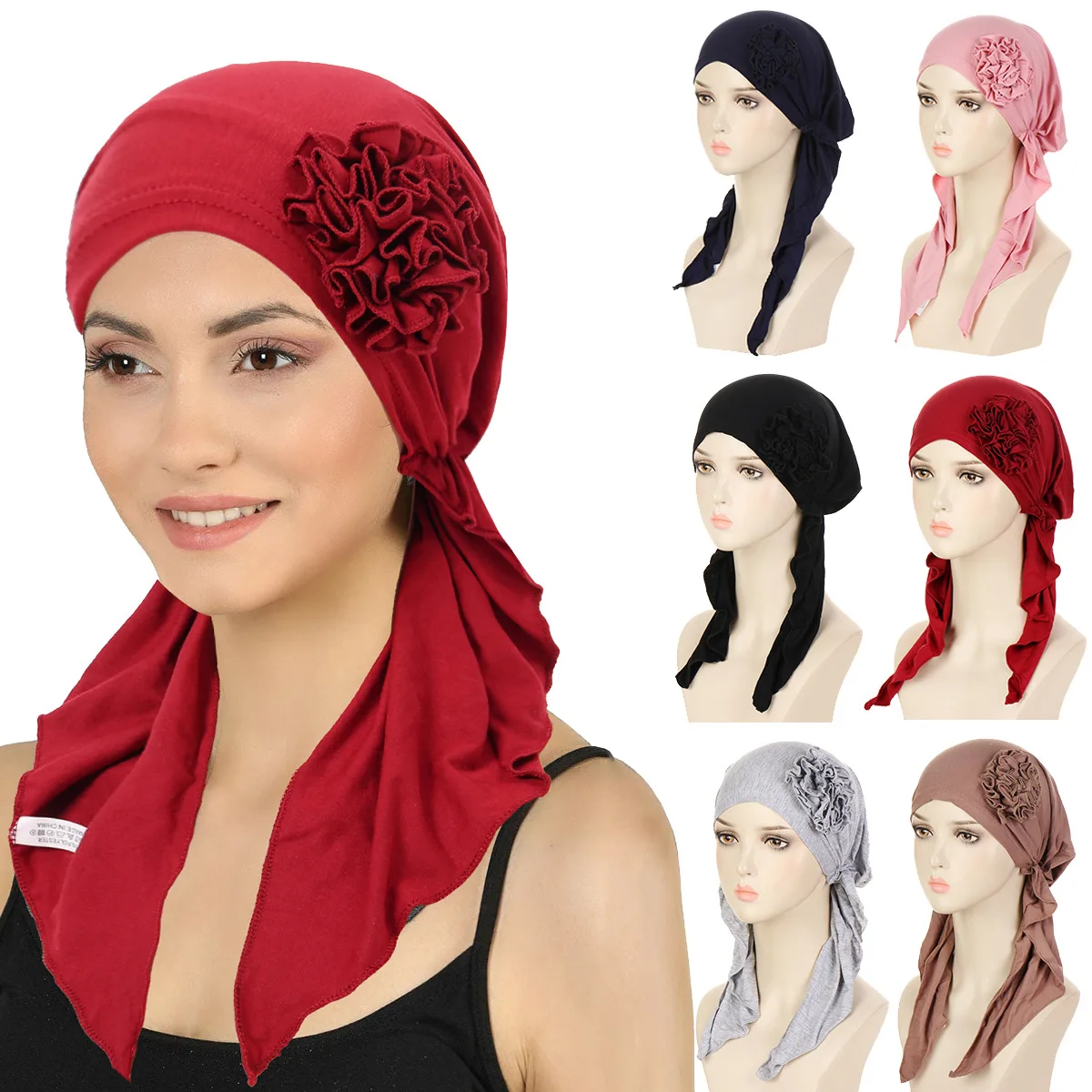 Modal Cotton Beanie Women Muslim Long Tail Headscarf Flower Hijab Hat Bonnet Chemo Cap Hair Loss Headwrap Elastic Turbante Mujer
Modal Cotton Beanie Women Muslim Long Tail Headscarf Flower Hijab Hat Bonnet Chemo Cap Hair Loss Headwrap Elastic Turbante Mujer