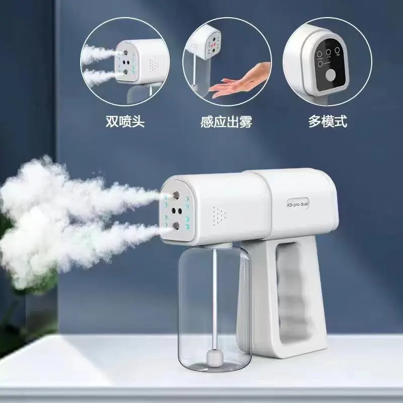Human body induction spray disinfection Blue light spray Double nozzle atomizing
Human body induction spray disinfection Blue light spray Double nozzle atomizing