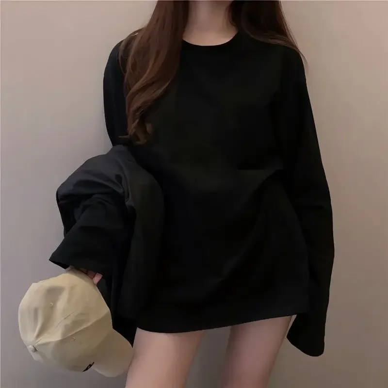 100% Cotton 2025 Spring New Long Sleeve T-Shirt Women Basic Tee Shirt Oversize T Shirt Women Casual O-neck Women Tshirt
100% Cotton 2025 Spring New Long Sleeve T-Shirt Women Basic Tee Shirt Oversize T Shirt Women Casual O-neck Women Tshirt