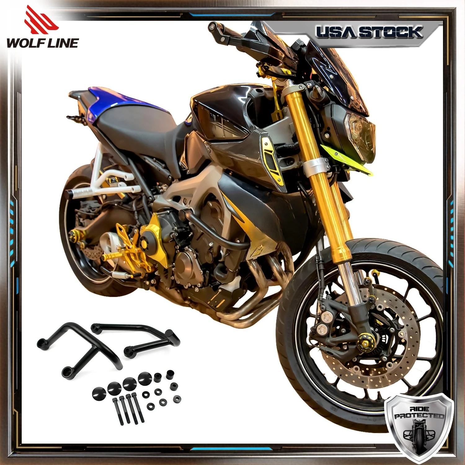 WOLFLINE Engine Crash Bar for Yamaha MT-09 MT09 FZ 09 FZ-09 2015 2016 2017 2018 2019 2020 Engine Guard Bumper Protection
WOLFLINE Engine Crash Bar for Yamaha MT-09 MT09 FZ 09 FZ-09 2015 2016 2017 2018 2019 2020 Engine Guard Bumper Protection