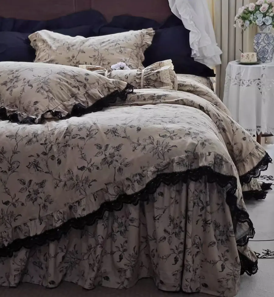 Romantic pastoral floral bedding set,full queen king vintage ruffled flower cotton home textile bedspread pillowcase duvet cover
Romantic pastoral floral bedding set,full queen king vintage ruffled flower cotton home textile bedspread pillowcase duvet cover