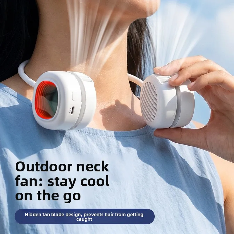 Portable Rechargeable Mini Hanging Neck Fan Silent Long-lasting Air Conditioning Fan Outdoor Cooling Handy Gadget Small Fan
Portable Rechargeable Mini Hanging Neck Fan Silent Long-lasting Air Conditioning Fan Outdoor Cooling Handy Gadget Small Fan