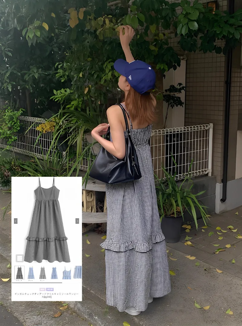 Новинка лета 2029, милое японское клетчатое платье без рукавов, милое милое платье с рюшами и высокой талией, длинные платья на подтяжках
Новинка лета 2029, милое японское клетчатое платье без рукавов, милое милое платье с рюшами и высокой талией, длинные платья на подтяжках