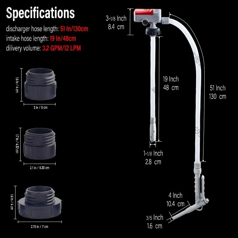 Подходит для нового насоса для перекачки топлива, портативного насоса для всасывания масла с батарейным питанием
Подходит для нового насоса для перекачки топлива, портативного насоса для всасывания масла с батарейным питанием