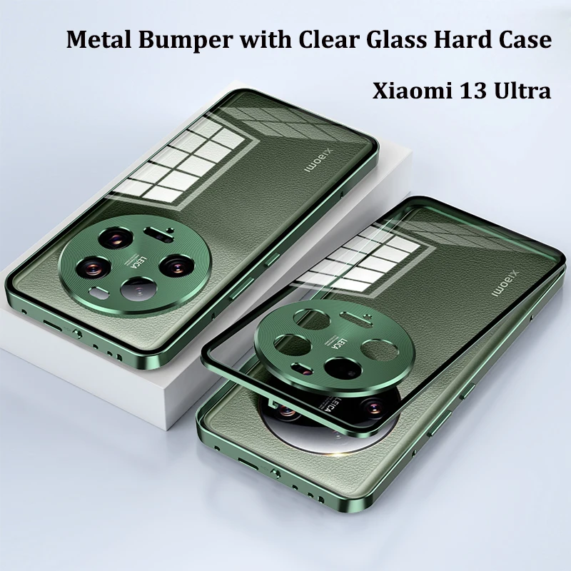 For Xiaomi 13 Ultra 5G Case Shockproof Metal Bumper with Clear Tempered Glass Hard Cover Phone Case for Xiaomi Mi 13 Ultra 5G
For Xiaomi 13 Ultra 5G Case Shockproof Metal Bumper with Clear Tempered Glass Hard Cover Phone Case for Xiaomi Mi 13 Ultra 5G