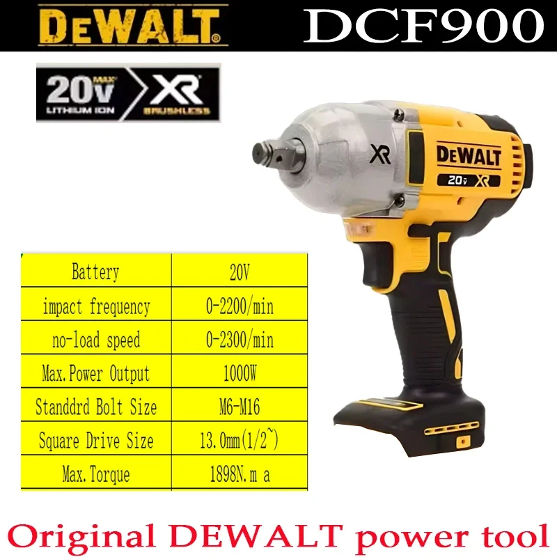 DEWALT DCF900 1/2In Brushless Cordless High Torque Impact Wrench With Hog Ring Anvil 20V Power Tools,for DEWALT battery
DEWALT DCF900 1/2In Brushless Cordless High Torque Impact Wrench With Hog Ring Anvil 20V Power Tools,for DEWALT battery