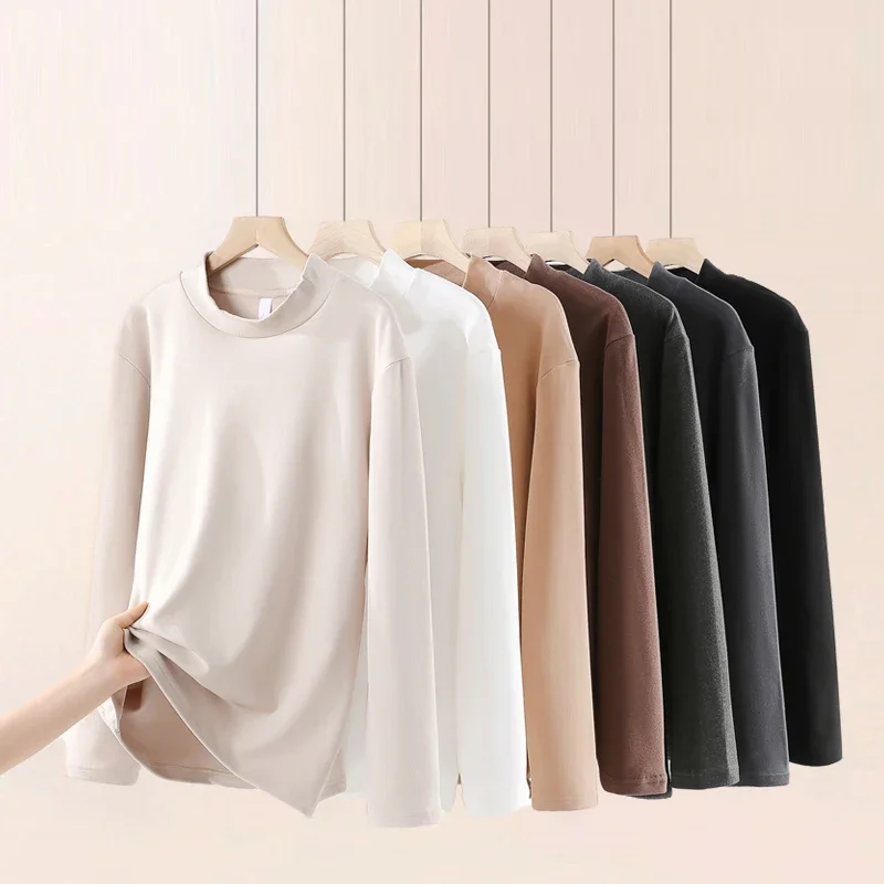 Winter Top Mock Neck Men Warm T Shirt Long Sleeve Thermal Stretch Male Tees Bottom Shirt Outwear
Winter Top Mock Neck Men Warm T Shirt Long Sleeve Thermal Stretch Male Tees Bottom Shirt Outwear