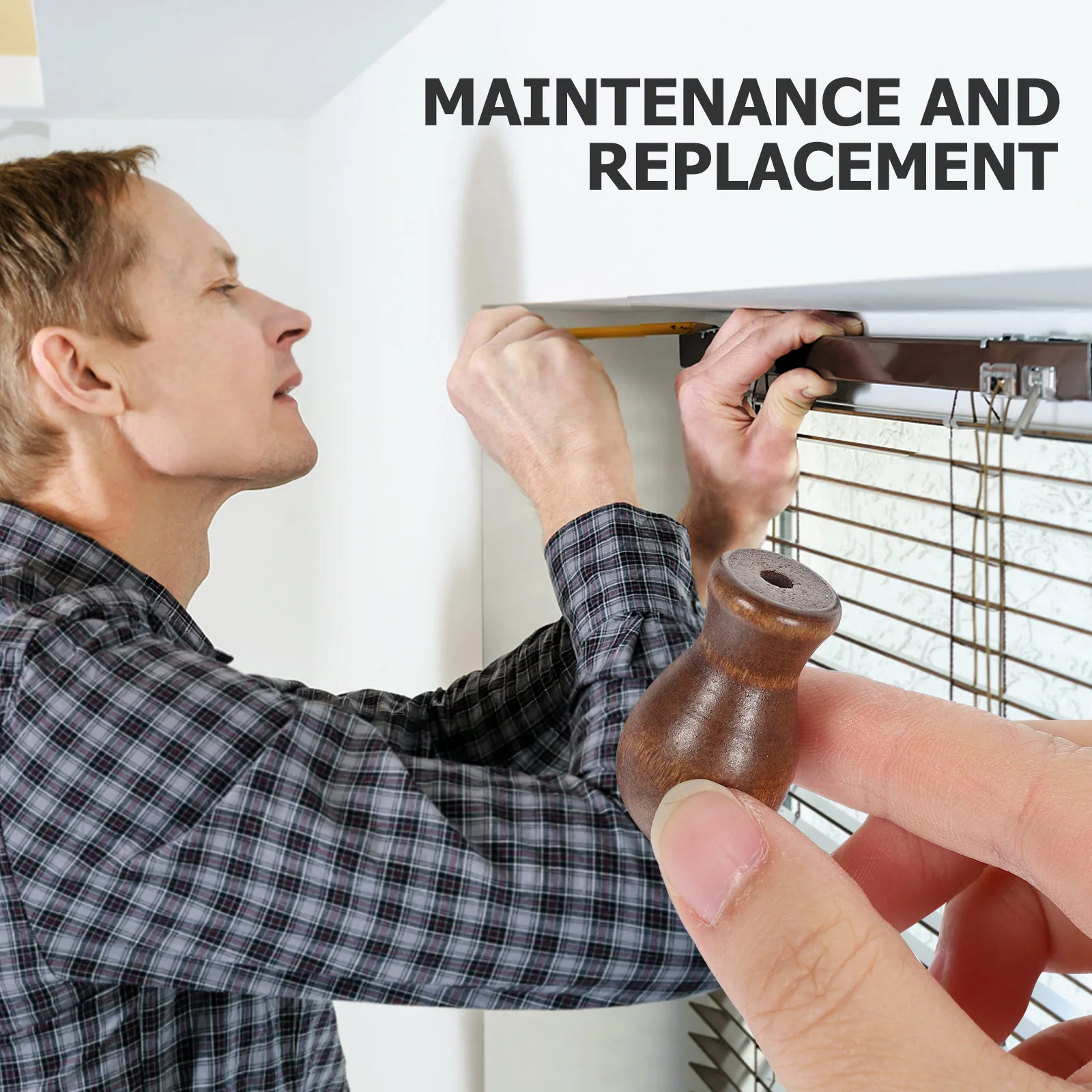 24Pcs Wood Blinds Parts Small Exquisite Knobs for Easy Replacement on Roman Shades Aluminum Blinds Window Pulls Ends
24Pcs Wood Blinds Parts Small Exquisite Knobs for Easy Replacement on Roman Shades Aluminum Blinds Window Pulls Ends