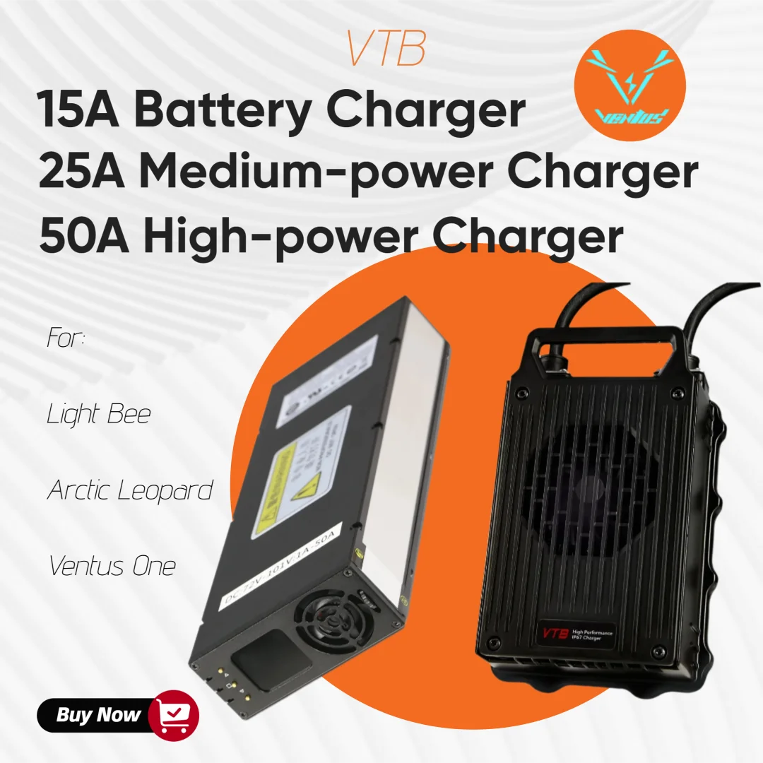 VTB Battery 15A Battery Charger, 25A Medium-power Charger, 50A High-power Charger For Light Bee, Arctic Leopard, Ventus
VTB Battery 15A Battery Charger, 25A Medium-power Charger, 50A High-power Charger For Light Bee, Arctic Leopard, Ventus
