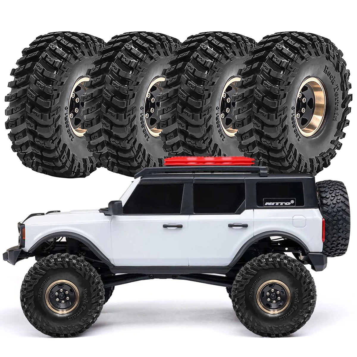 4pcs Metal 1.0 inch Beadlock Wheel & Tire Set for 1/18 TRX4M Ascent-18 1/24 Axial SCX24 AX24 FMS24 RC Crawler Car Upgrade Parts
4pcs Metal 1.0 inch Beadlock Wheel & Tire Set for 1/18 TRX4M Ascent-18 1/24 Axial SCX24 AX24 FMS24 RC Crawler Car Upgrade Parts
