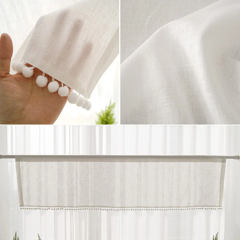 1pc Gray Short Curtains Decorative Drape Cotton Balls Sunflower Window Coverings Home Bedroom Kids Nursery Living Room
1pc Gray Short Curtains Decorative Drape Cotton Balls Sunflower Window Coverings Home Bedroom Kids Nursery Living Room