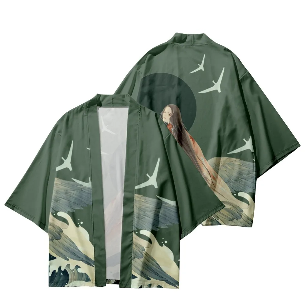 Traditional Japanese Cartoon Printed Haori Kimono Beach Shorts Women Men Asian Streetwear Cardigan Yukata Clothing
Traditional Japanese Cartoon Printed Haori Kimono Beach Shorts Women Men Asian Streetwear Cardigan Yukata Clothing