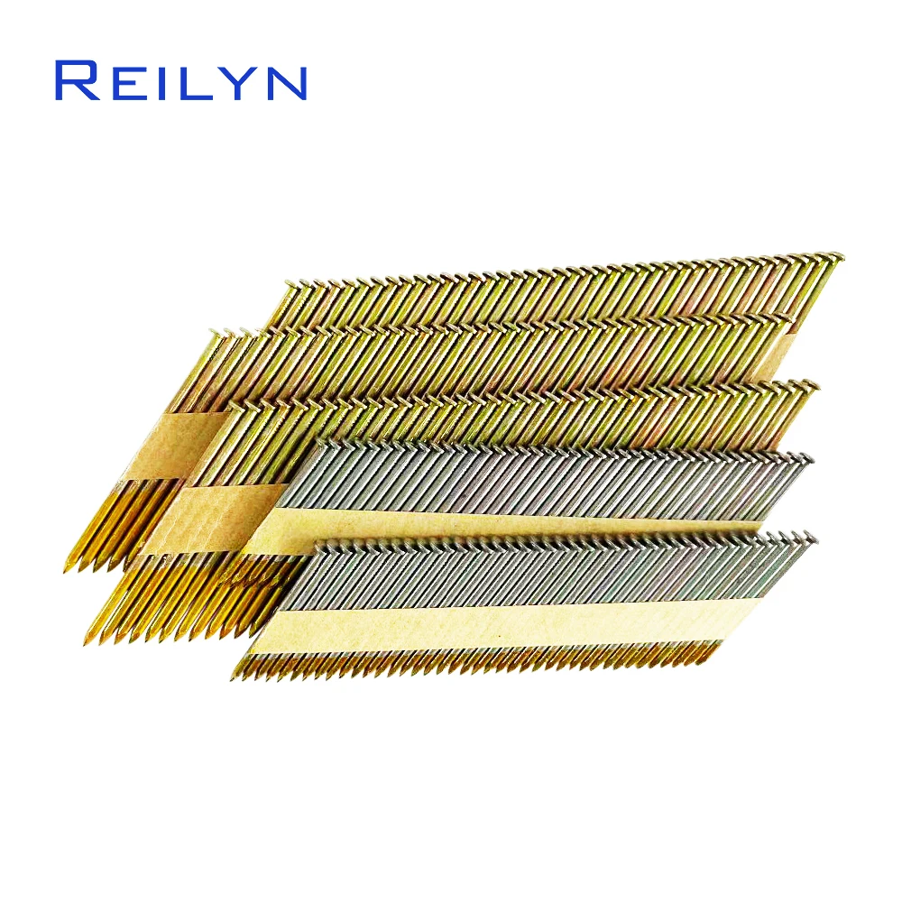 1000pcs Framing Staples 34 Degree Galvanized Paper Tape Strip Nails 50mm 63mm 75mm 80mm 90mm D-round Head Tape Collated Staples
1000pcs Framing Staples 34 Degree Galvanized Paper Tape Strip Nails 50mm 63mm 75mm 80mm 90mm D-round Head Tape Collated Staples