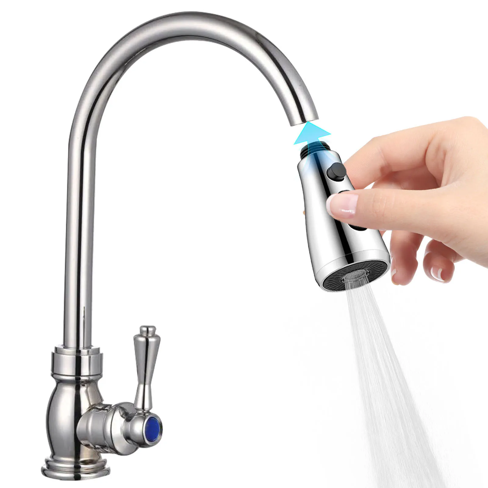 Universal Pull Out Faucet Non-Slip Sink Shower Spray Head Anti-Splash Shower Heads Connector Kitchen Spare Replacement Tap
Universal Pull Out Faucet Non-Slip Sink Shower Spray Head Anti-Splash Shower Heads Connector Kitchen Spare Replacement Tap