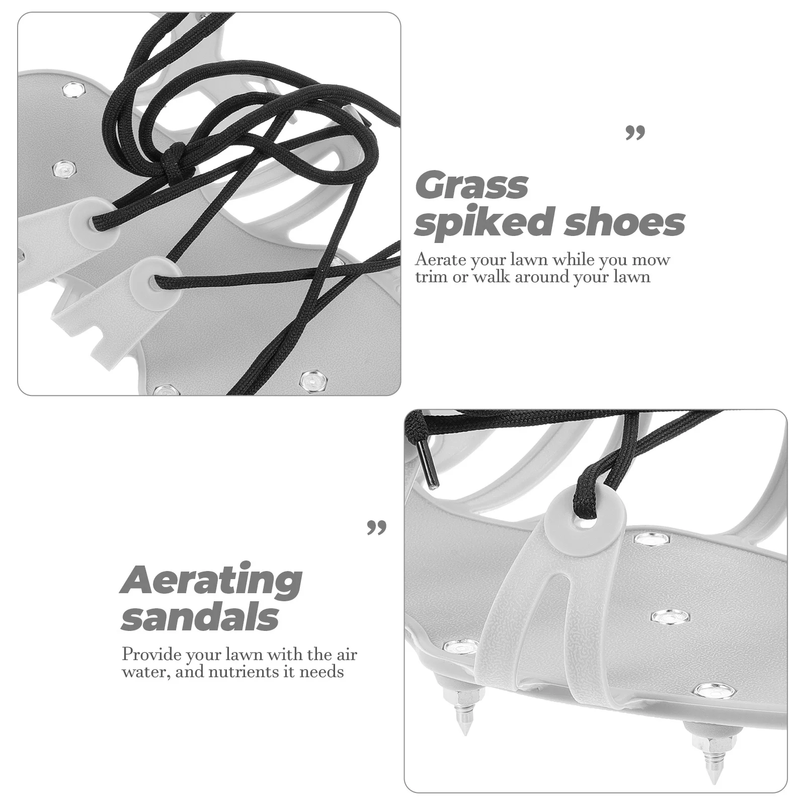 1 set 1 Set Of Lawn Aerator Shoes Adjustable Spiked Aerating Sandals For Garden Yard Patio Grassland Aeration Tools Manual Soil
1 set 1 Set Of Lawn Aerator Shoes Adjustable Spiked Aerating Sandals For Garden Yard Patio Grassland Aeration Tools Manual Soil