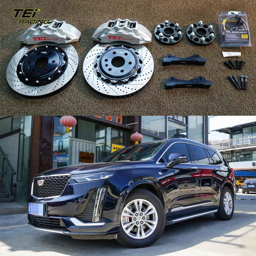 Front P60ES 6 pot caliper with 355*32 mm disc big brake kit auto brake system For Cadillac XT6 18/19 inch car rim
Front P60ES 6 pot caliper with 355*32 mm disc big brake kit auto brake system For Cadillac XT6 18/19 inch car rim