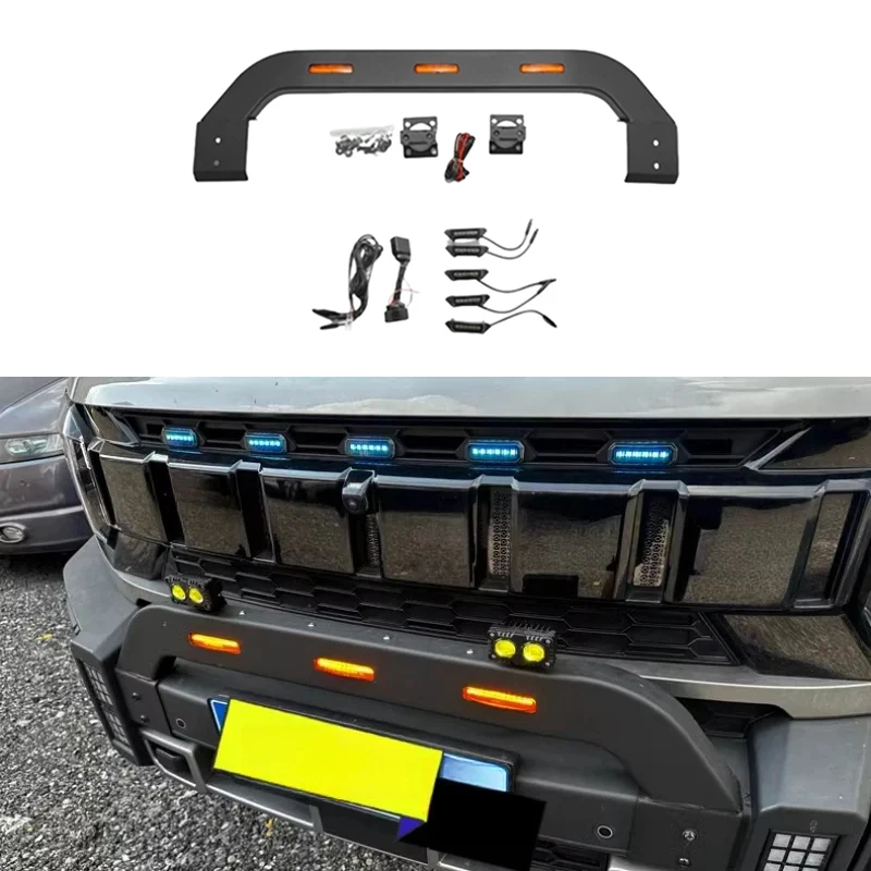 Car Front Bumper with Lights Fit for Jetour Traveller T2 2023 2024 2025 LED Grille Small Yellow Light Car Exterior Accessories
Car Front Bumper with Lights Fit for Jetour Traveller T2 2023 2024 2025 LED Grille Small Yellow Light Car Exterior Accessories