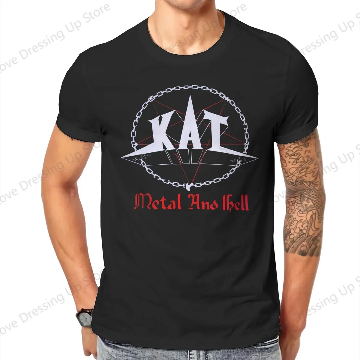 100% Cotton T-shirt Rock Star Loose Men T Shirts Kat Metal And Hell Summer Breathable Casual Short Sleeves S-6XL
100% Cotton T-shirt Rock Star Loose Men T Shirts Kat Metal And Hell Summer Breathable Casual Short Sleeves S-6XL