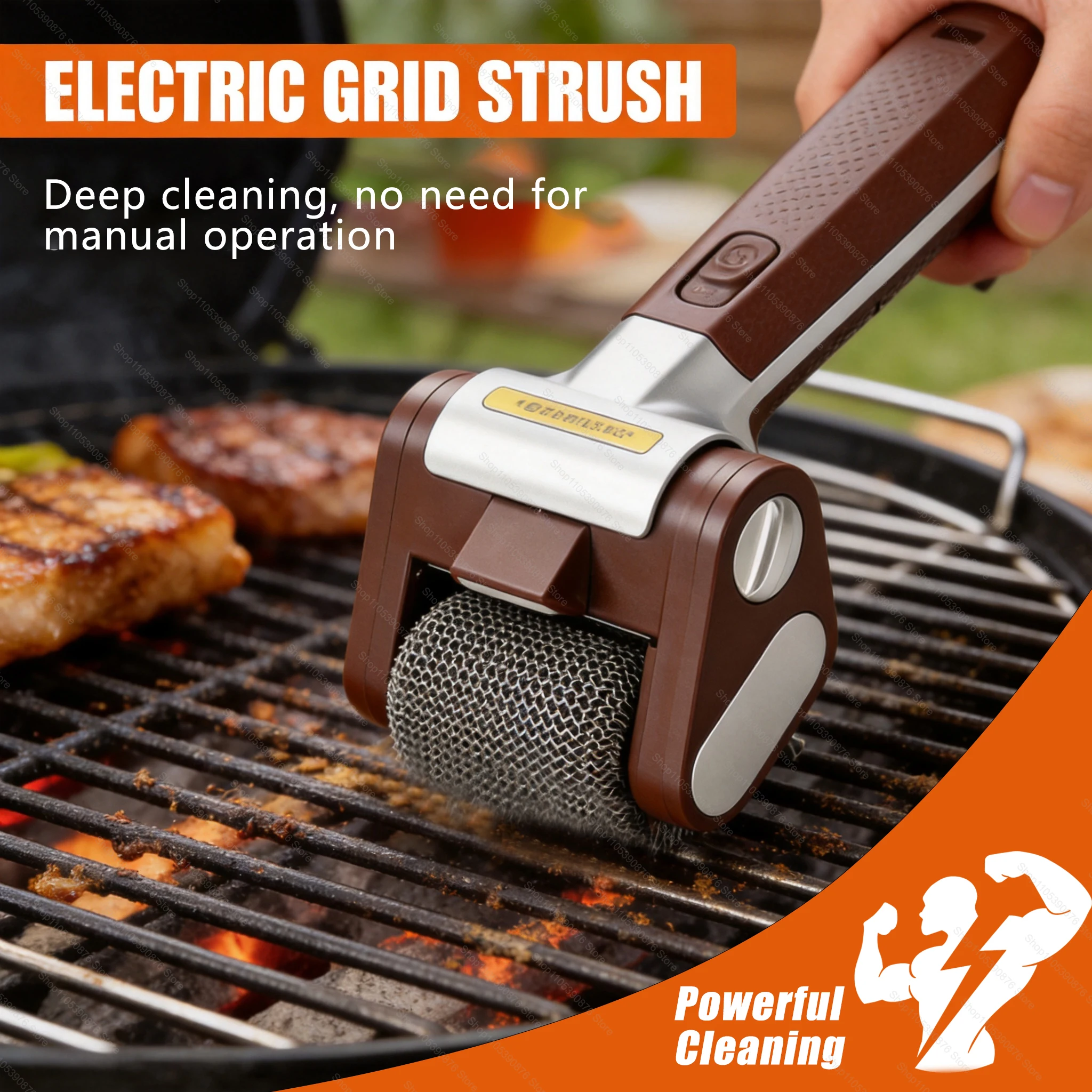 Wireless Electric BBQ Cleaning Brush LED Light BBQ Grill Cleaning Brush Handheld Replaceable Brush Head Barbecue Cleaning Brush
Wireless Electric BBQ Cleaning Brush LED Light BBQ Grill Cleaning Brush Handheld Replaceable Brush Head Barbecue Cleaning Brush
