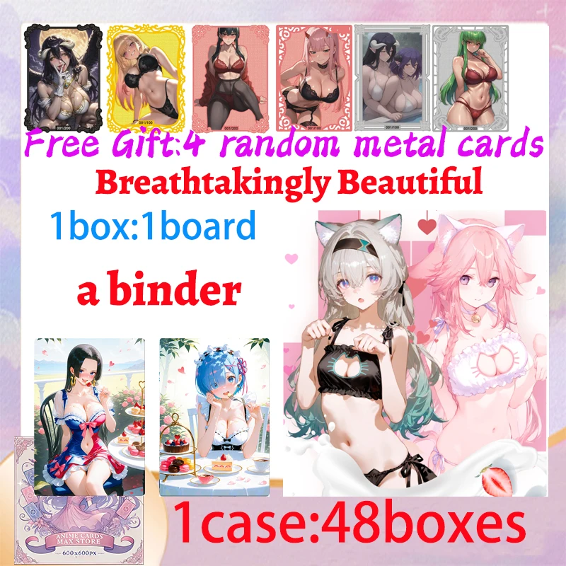 2025 New A5 Size Boards Breathtakingly Beautiful Hobby Hot Spicy Waifu Doujin Booster Rem Genshin Furina Rare Card Toy Gifts
2025 New A5 Size Boards Breathtakingly Beautiful Hobby Hot Spicy Waifu Doujin Booster Rem Genshin Furina Rare Card Toy Gifts