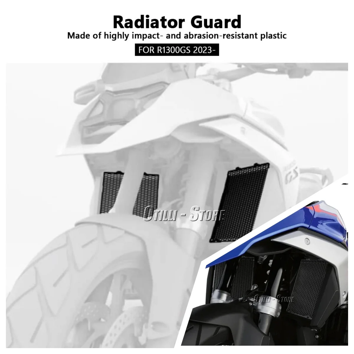 Новая решетка радиатора из АБС-пластика для мотоцикла BMW R 1300 GS r1300gs R1300 GS R1300GS 2023 2024, черная защита бака для воды
Новая решетка радиатора из АБС-пластика для мотоцикла BMW R 1300 GS r1300gs R1300 GS R1300GS 2023 2024, черная защита бака для воды