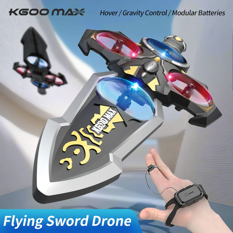 K600 Max Flying Sword Drone Watch Remote Control Gravity Control Quadcopter LED Light Long Flight Time Kids RC Toys
K600 Max Flying Sword Drone Watch Remote Control Gravity Control Quadcopter LED Light Long Flight Time Kids RC Toys
