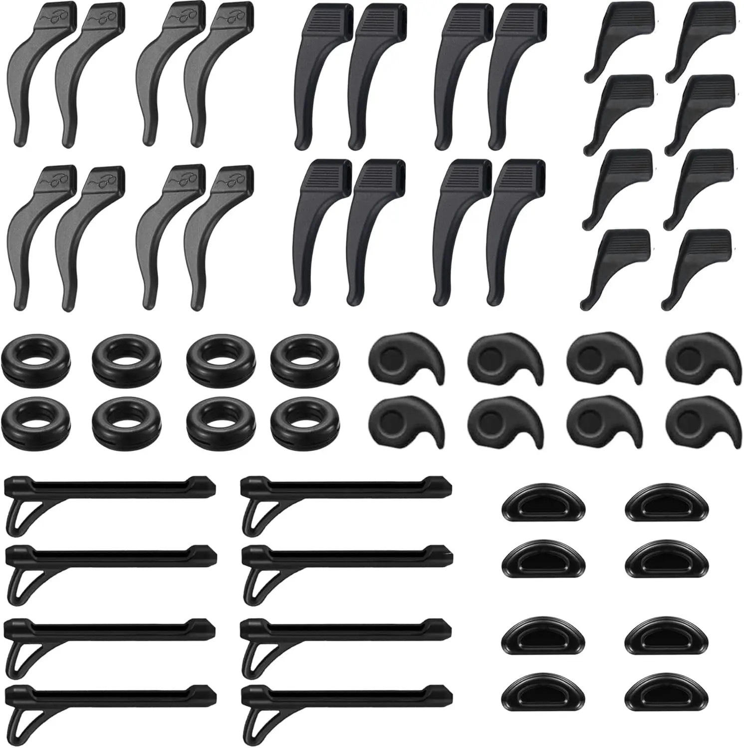 56 PCS Silicone Ear Grips for Glasses, Anti-slip Eyewear Retainers for Sunglasses, Sports Eyeglass Ear Hooks
56 PCS Silicone Ear Grips for Glasses, Anti-slip Eyewear Retainers for Sunglasses, Sports Eyeglass Ear Hooks